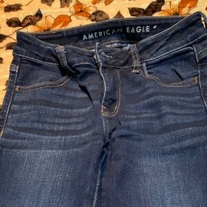 American Eagle Outfitters Women's Dark Blue Skinny Jeans